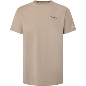 Pepe Jeans - PM508212 - T-shirt - Bruin - Original Basic 3 N - Katoen - Korte Mouwen