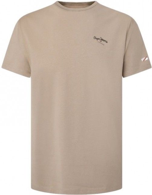 Pepe Jeans - PM508212 - T-shirt - Bruin - Original Basic 3 N - Katoen - Korte Mouwen
