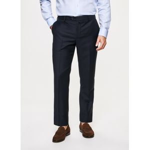 Hackett London - HM211330 - Effen Broek - Marineblauw - 100% Wol