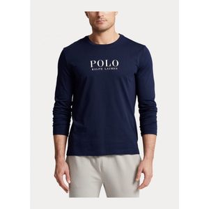 Polo Ralph Laurenvoor mannen. 714862600003 Navy pyjama top (L), Homewear, Katoen, Lange mouwen, Marineblauw