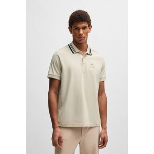 BOSS - 50538176 Paddy Rib Poloshirt - Wit - Katoen - Korte Mouwen