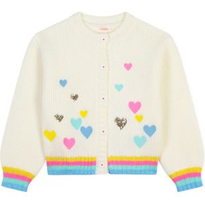 Billieblushvoor meisjes. U20633 Gebreide jas wit ecru (3años= 98cm), Casual, Acryl, kinderkleding