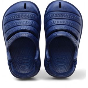 Havaianasunisex voor kinderen. 4148261.0555 Slippers Clog marine (19/20), Plat, Gesp, Casual, Strandkleding, Marineblauw, kinderkleding