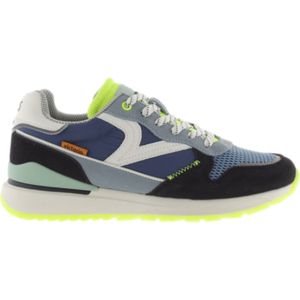 Victoriavoor mannen. 8802109 Leggera marine leren sportschoenen (42), Leer, Plat, Veters, Casual, Marineblauw