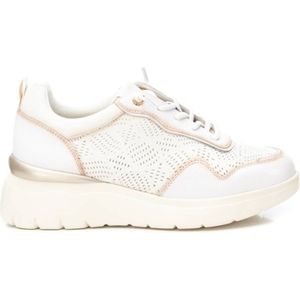 Carmela - Casual Schoenen - Wit - Leer - Vetersluiting - Antislip Zool