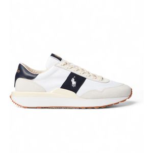 Polo Ralph Laurenvoor mannen. 809878008002 Trainers Train 89 wit (46), Leer, Plat, Veters, Casual