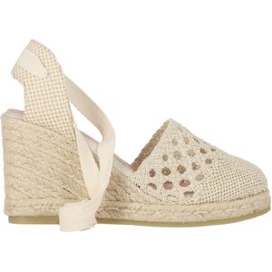 Chika10voor vrouwen. NEW NADIA 04 Espadrilles New Nadia 04 beige -Hoge wig 8cm (40), Stof, 5 tot 8 cm, Veters, Casual