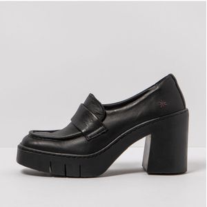 Artvoor vrouwen. 1197211UK003_001 Berna zwart leren schoenen -Hoogte hak: 9cm- -Hoogte: 9cm (42), Leer, 8 tot 10 cm, Geen, Casual