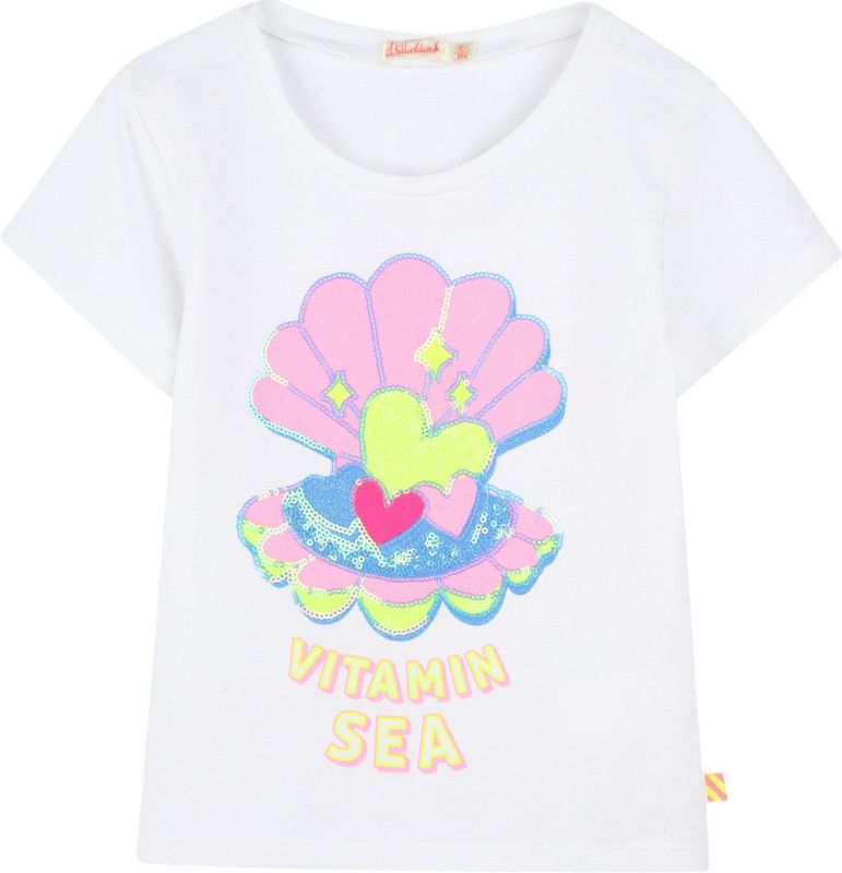 Billieblush - U20923 - T-shirt - Wit - Korte Mouwen
