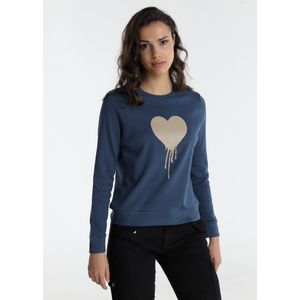 Lois Jeansvoor vrouwen. 464692714 Sweatshirt Hart Suiker Wit (XS), Casual, Katoen