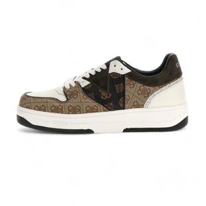 Guessvoor mannen. FMPANCELL12 Sportschoenen Bajas Ancona bruin (45), Plat, Veters, Casual