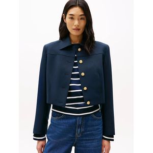 TOMMY HILFIGER Dames GOUDEN KNOP DAME JAS WW0WW44743, Blauw, 32, Blauw (Donker Nacht Marine), 58