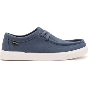 ECOALFvoor mannen. MCMSHMCSALMO0468S24-729 Salmora mocassins blauw (41), Plat, Veters, Casual, Duurzaam