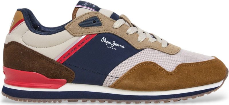 Pepe Jeans - London Life - Hardloopschoenen - Combinatie van Materialen - Rubberen Buitensole