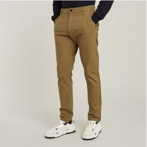 G-Starvoor mannen. D21038-D305-7162 Broek Bronson 2.0 Slim Chino kaki (28/32), Casual, Groen, Katoen