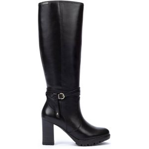 Pikolinosvoor vrouwen. W7M-9584 Connelly Leren Laarzen zwart (38), Leer, 8 tot 10 cm, Ritssluiting, Casual