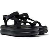 Camper - Pelotas Flota - Leren Sandalen - Zwart - Klittenband - 5 tot 8 cm Hakhoogte