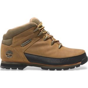 Timberlandvoor mannen. TB0A2K84EN11 Euro Sprint Mid leren laarzen bruin (43), Leer, Plat, Veters, Casual, Sportief, Buiten, Duurzaam