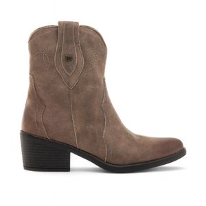 Mustangvoor vrouwen. 59845 Tanubis Enkellaarsjes Bruin (41), Stof, 5 tot 8 cm, Ritssluiting, Casual