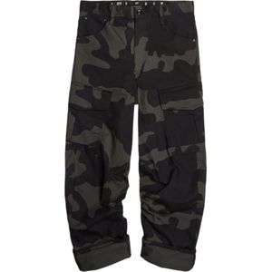 G-Starvoor vrouwen. D23221-8384-7063 Cargo 3D boyfriend camouflage broek (32), Casual, Katoen