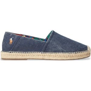 POLO RALPH LAUREN Cevio Espadrilles - Gewassen Linnen - Blauw