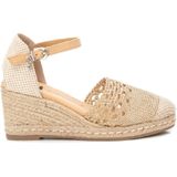 Xtivoor vrouwen. 14233308-ORO Sandalen 142333 -Hoogte sleehak 6cm (41), Goudkleurig, 5 tot 8 cm, Gesp, Casual