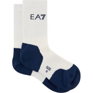 EA7unisex. 245022_CC999 Tennis Pro sokken van witte katoenmix (S), Homewear, Sportief, Meerdere sporten, Polyamide