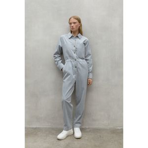 ECOALFvoor vrouwen. MCWGAJSJUNE00173W24-002 Juni blauwe jumpsuit (XS), Casual, Lange mouwen, Biologisch katoen, Duurzaam