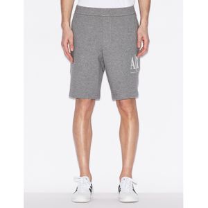 Armani Exchangevoor mannen. 8NZSPAZJ1ZZ3930 Grijze French terry shorts (S), Casual, Sportief, Grijs, Katoen