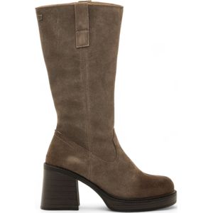 MTNGvoor vrouwen. 59799 Bruine Nieuwe Oasis Leren Laarzen (41), Leer, 5 tot 8 cm, Ritssluiting, Casual