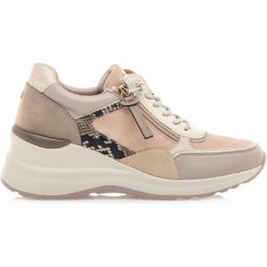 Mariamarevoor vrouwen. 68490 Sportschoenen 68490 Beige (41), 5 tot 8 cm, Veters, Ritssluiting, Casual