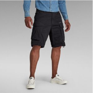 G-Starvoor mannen. D08566-5126-990 Korte Rovic Ritsshort Relaxed zwart (24), Casual, Katoen