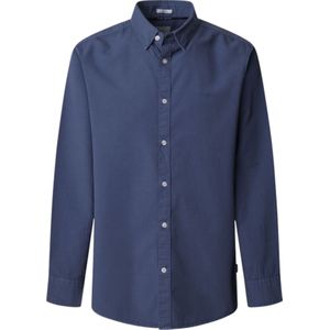 PEPE JEANS - Effen Overhemd - Blauw - Katoen