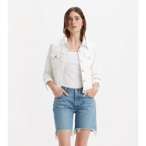 Levi'svoor vrouwen. 29945-0210 De originele truckerjas wit (XS), Casual, Katoen, Denim