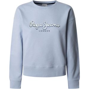 Pepe Jeans - Maddy - Sweatshirt - Blauw - 100% Duurzaam Katoen