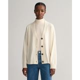 Gantvoor vrouwen. 4802118 Zeer fijn marineblauw vest van schapenwol (M), Casual