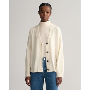 Gantvoor vrouwen. 4802118 Zeer fijn marineblauw vest van schapenwol (M), Casual