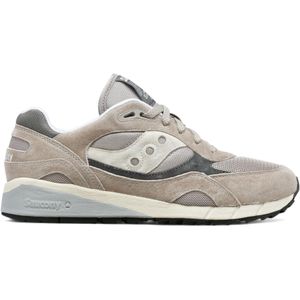 Sauconyvoor mannen. S70441-46 Shadow 6000 grijs leren sportschoenen (41), Leer, Plat, Veters, Casual