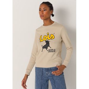 Lois Jeansvoor vrouwen. 464312225 Sweater 136238 marine (XS), Casual, Katoen, Lange mouwen, Marineblauw