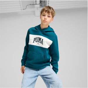 Pumavoor jongens. 68277522 Sweatshirt Squad groen (8años= 128cm), Casual, Sportief, Katoen, Meerdere sporten, Duurzaam, kinderkleding