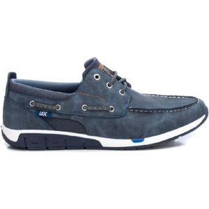 Xtivoor mannen. 14120801-NAVY Schoenen 141208 marine (39), Plat, Veters, Casual, Marineblauw