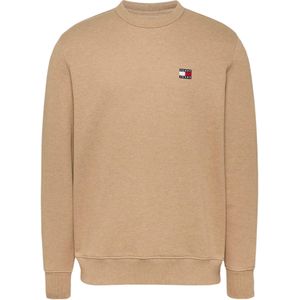 Tommy Jeansvoor mannen. DM0DM20660 Bruin Tommy fleece sweatshirt met patches (L), Casual, Katoen