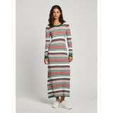 Pepe Jeans - PL953711 - Midi-jurk - Veelkleurig - Lange Mouwen