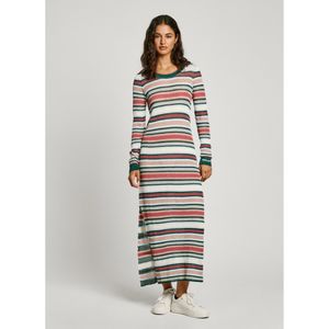 Pepe Jeans - PL953711 - Midi-jurk - Veelkleurig - Lange Mouwen