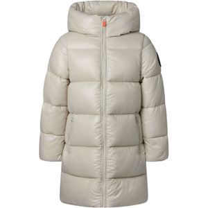Save The Duckvoor vrouwen/meisjes. J45510G-LUCK19 Millie beige jas (12años= 152cm), Casual, Nylon, kinderkleding