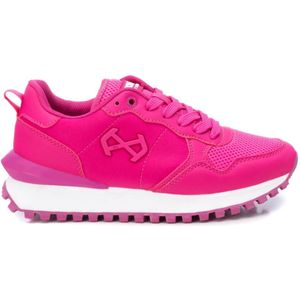 Xtivoor vrouwen. 14139901-FUCSIA Trainers 141399 Roze (41), Stof, 1 tot 3 cm, Veters, Casual