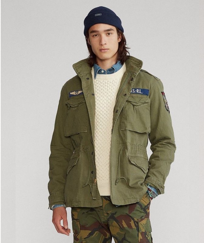 Ralph Lauren, Heren, Jassen, Groen, Maat: S Katoen,