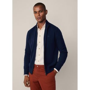 Hackett Londonvoor mannen. HM703238 Grijze wollen jas (L), Casual, Grijs