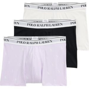 Polo Ralph Laurenvoor mannen. 714830299149 Set van 3 boxershorts lila, marine, beige (M), Homewear, Veelkleurig, Katoen