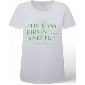 Pepe Jeans - Jasmine - T-shirt - Korte Mouwen - Effen Kleur - 100% Duurzaam BCI Katoen